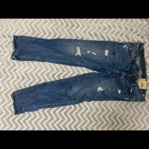 34 x32 Hollister boot cut ripped jeans